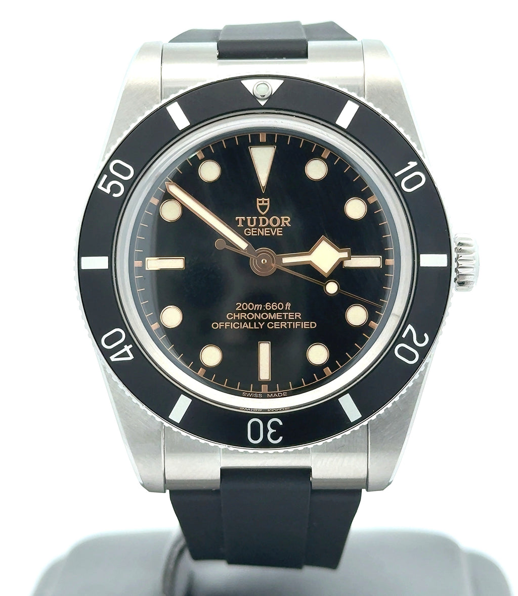 TUDOR GENEVE Black Bay 54 37 mm Steel Case Rubber Strap M79000N-0002 (PRE-OWNED) 2025, S16752