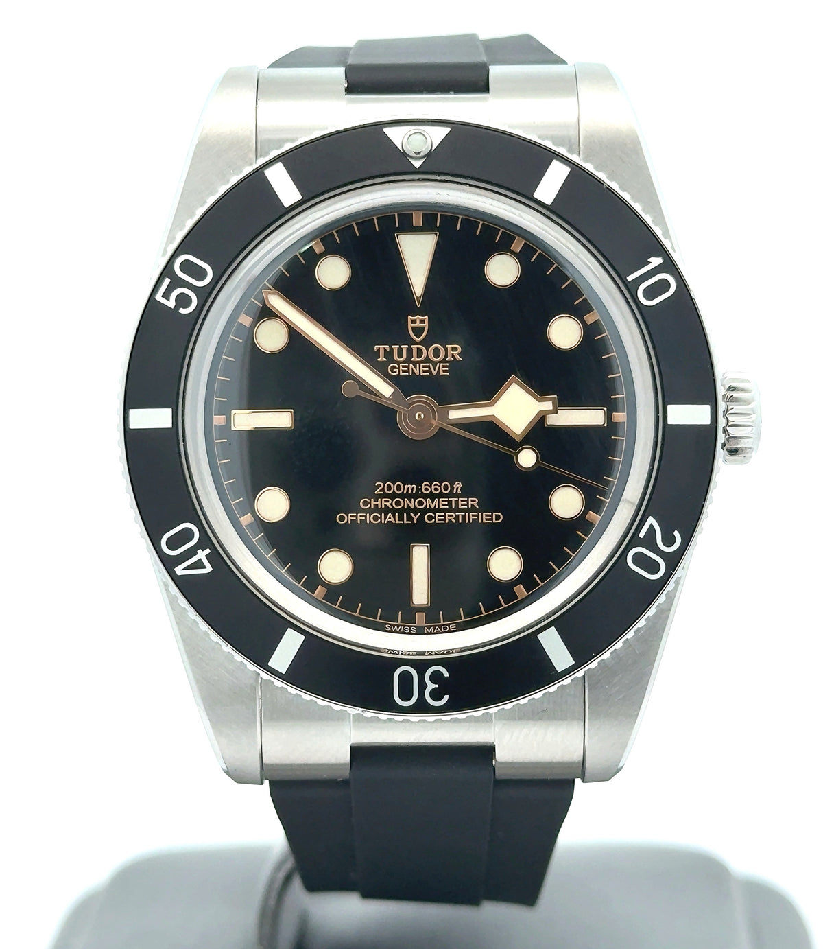 TUDOR GENEVE Black Bay 54 37 mm Steel Case Rubber Strap M79000N-0002 (PRE-OWNED) 2025, S16752