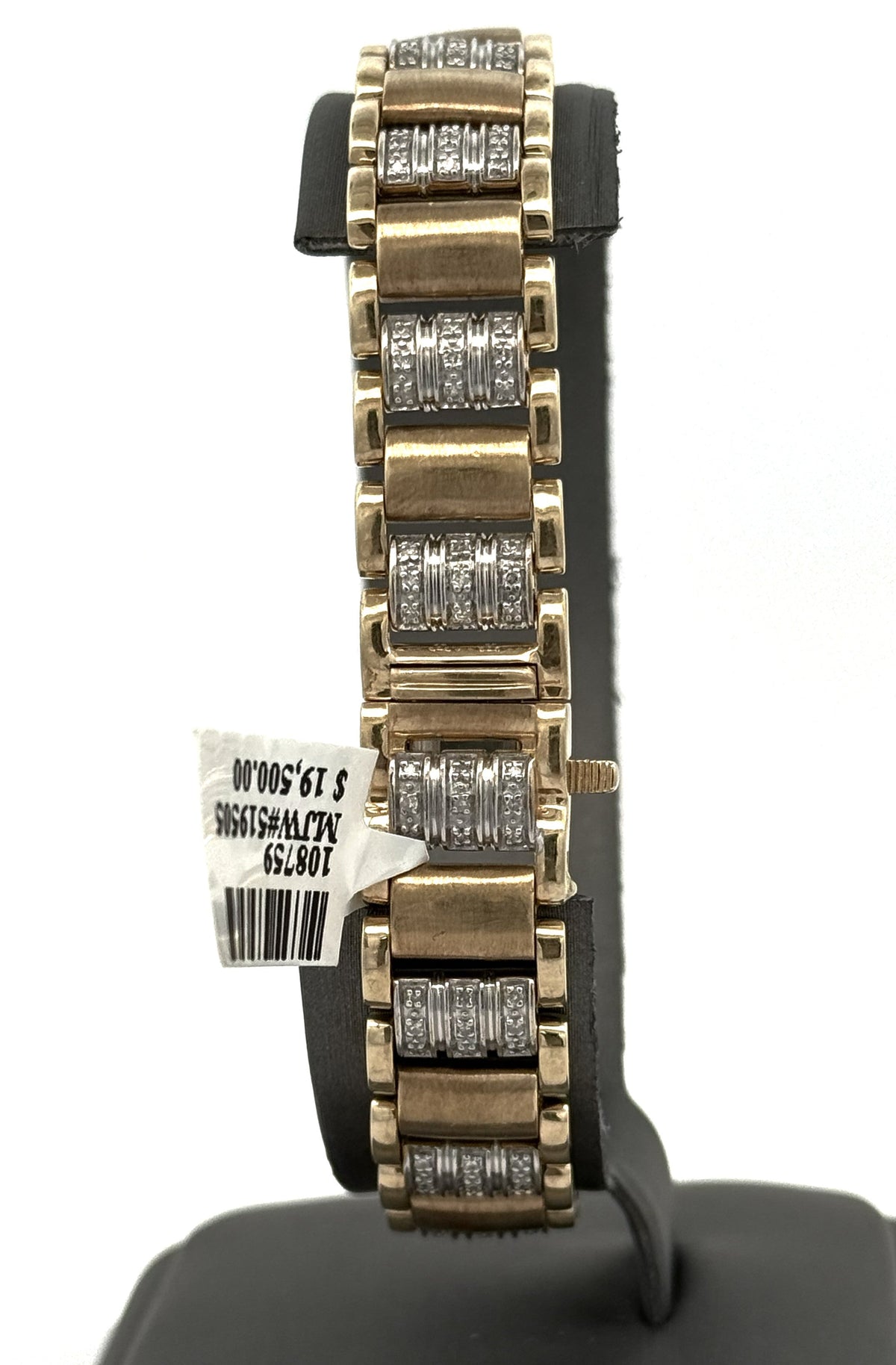 10k Yellow Gold 0.75CT Round Diamond Tennis Men's Bracelet, 8", S108759