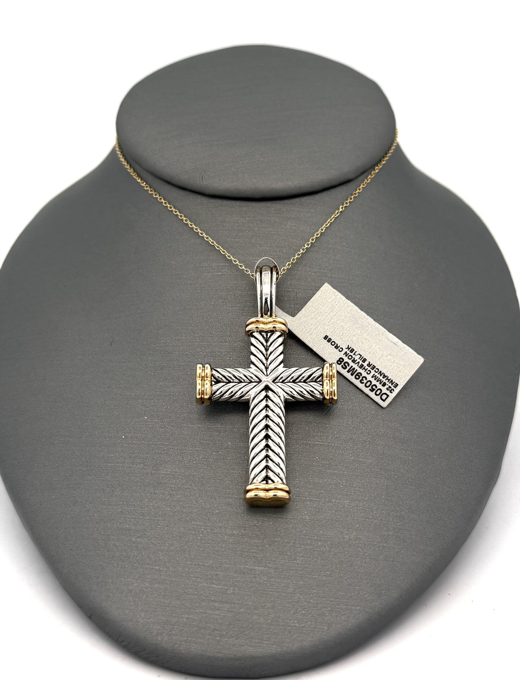 David Yurman Chevron Cross Pendant