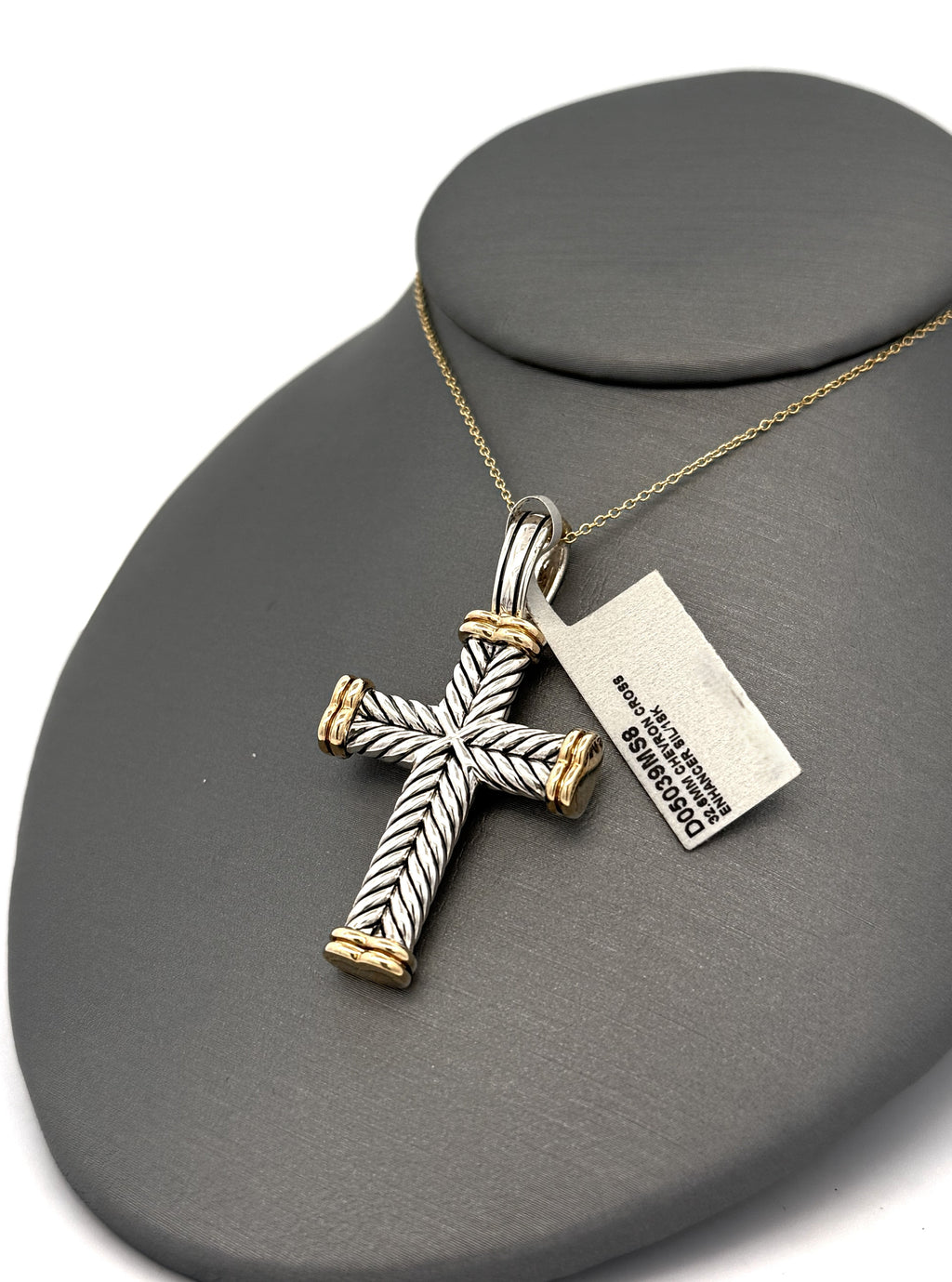 David Yurman Chevron Cross Pendant