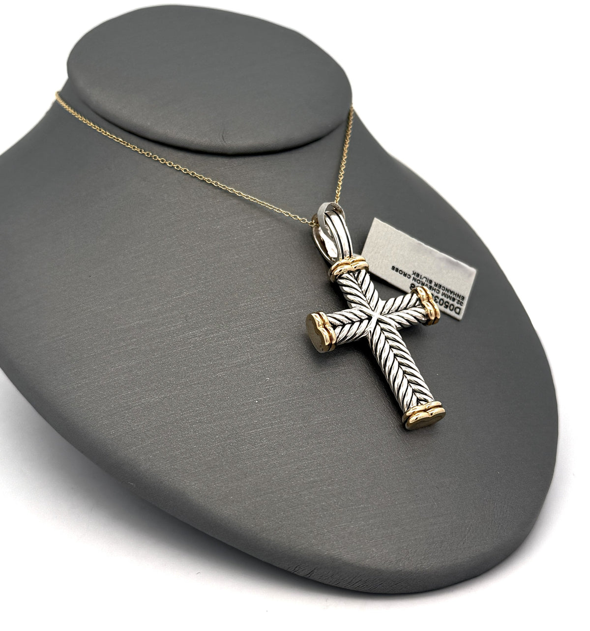David Yurman Chevron Cross Pendant