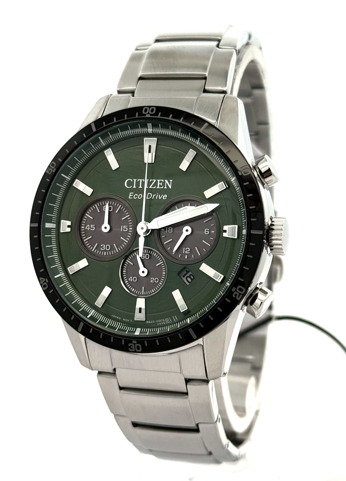 Citizen Eco-Drive Chrono 39mm Stainless Steel Watch, CA4624-56X