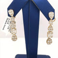 18K Yellow Gold 4.00 CT Diamond Dangling Earrings, 6.2gm, S14249