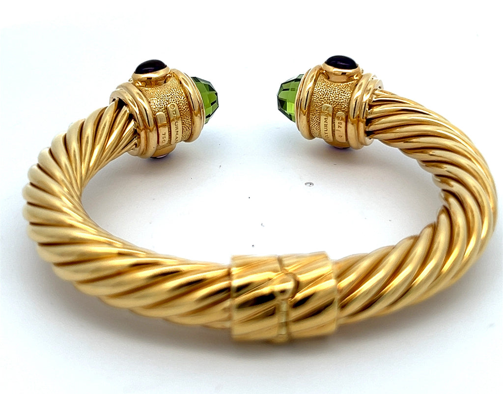 David Yurman 18K Renaissance Classic Cable Bracelet 10mm, 63.4G S108182