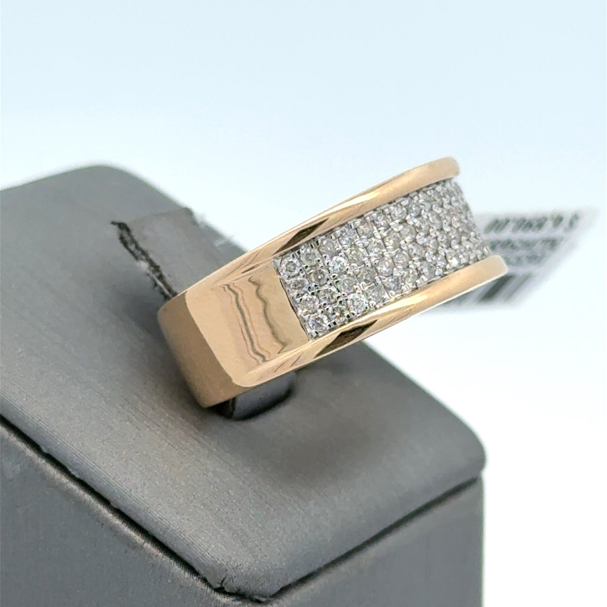 10k Yellow Gold 0.75CT Diamond Men's Wedding Band, 7.8g, Size 10, S16355