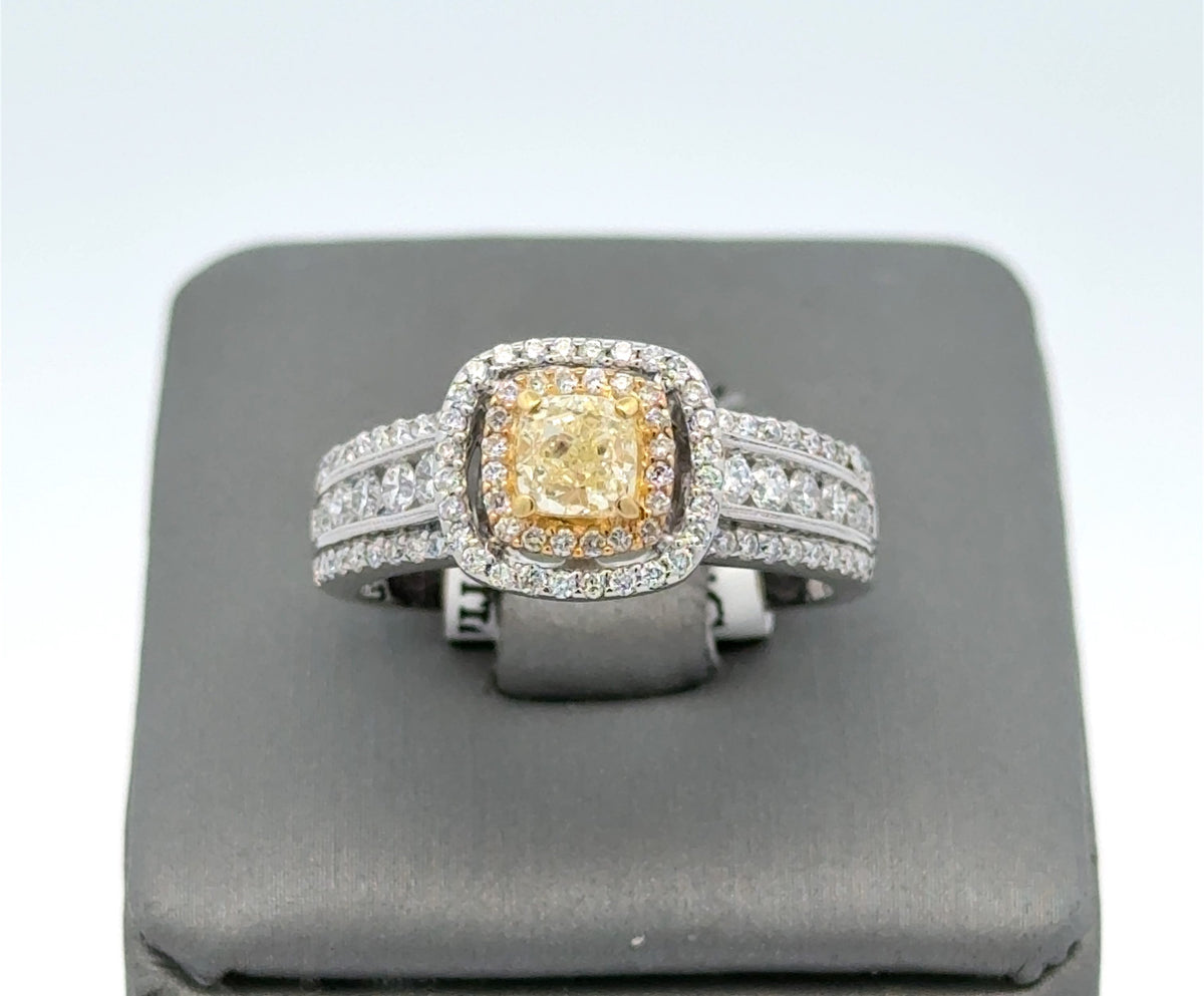 14k White Gold 1.25 CT Diamond Engagement Ring, 5.1gm, S108217