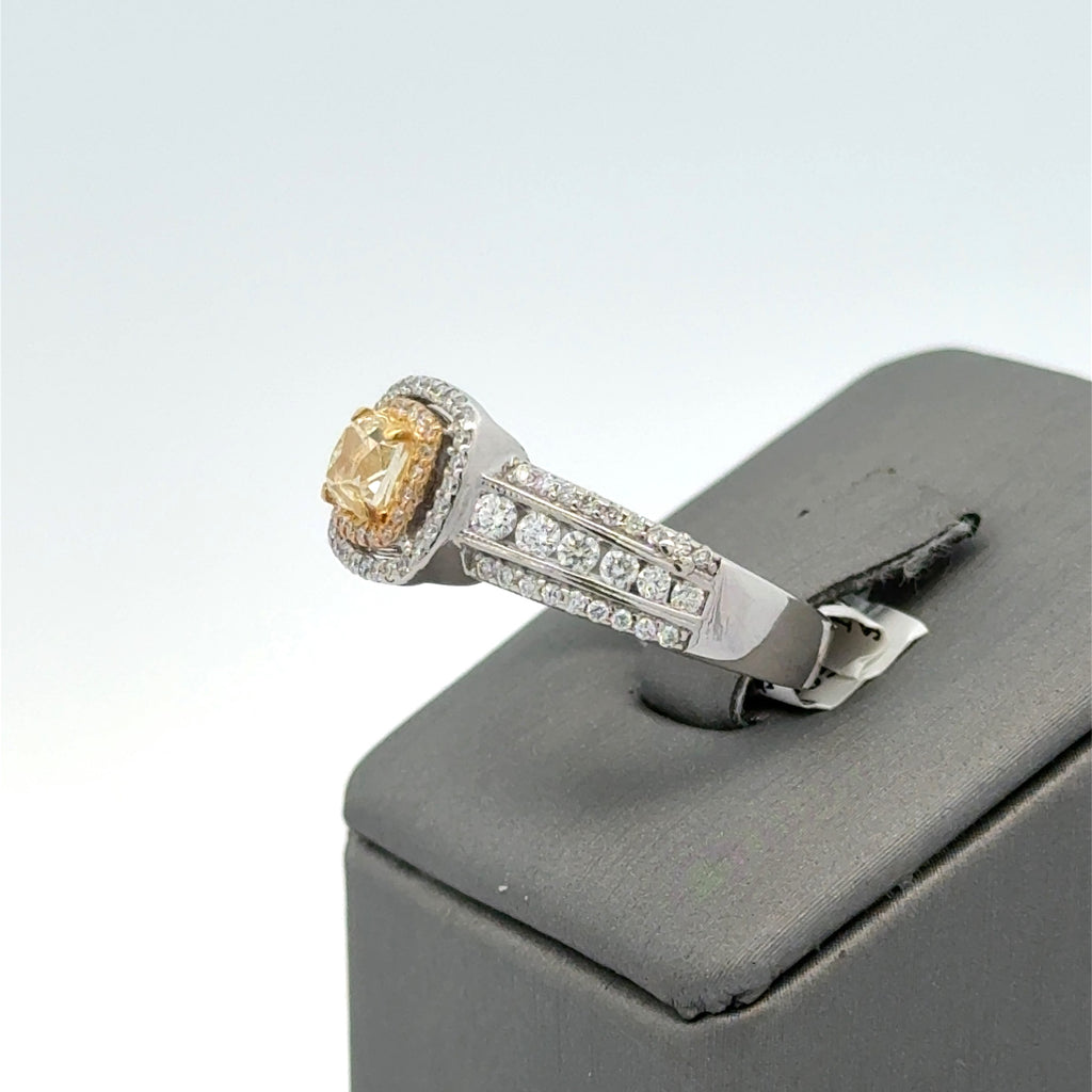 14k White Gold 1.25 CT Diamond Engagement Ring, 5.1gm, S108217