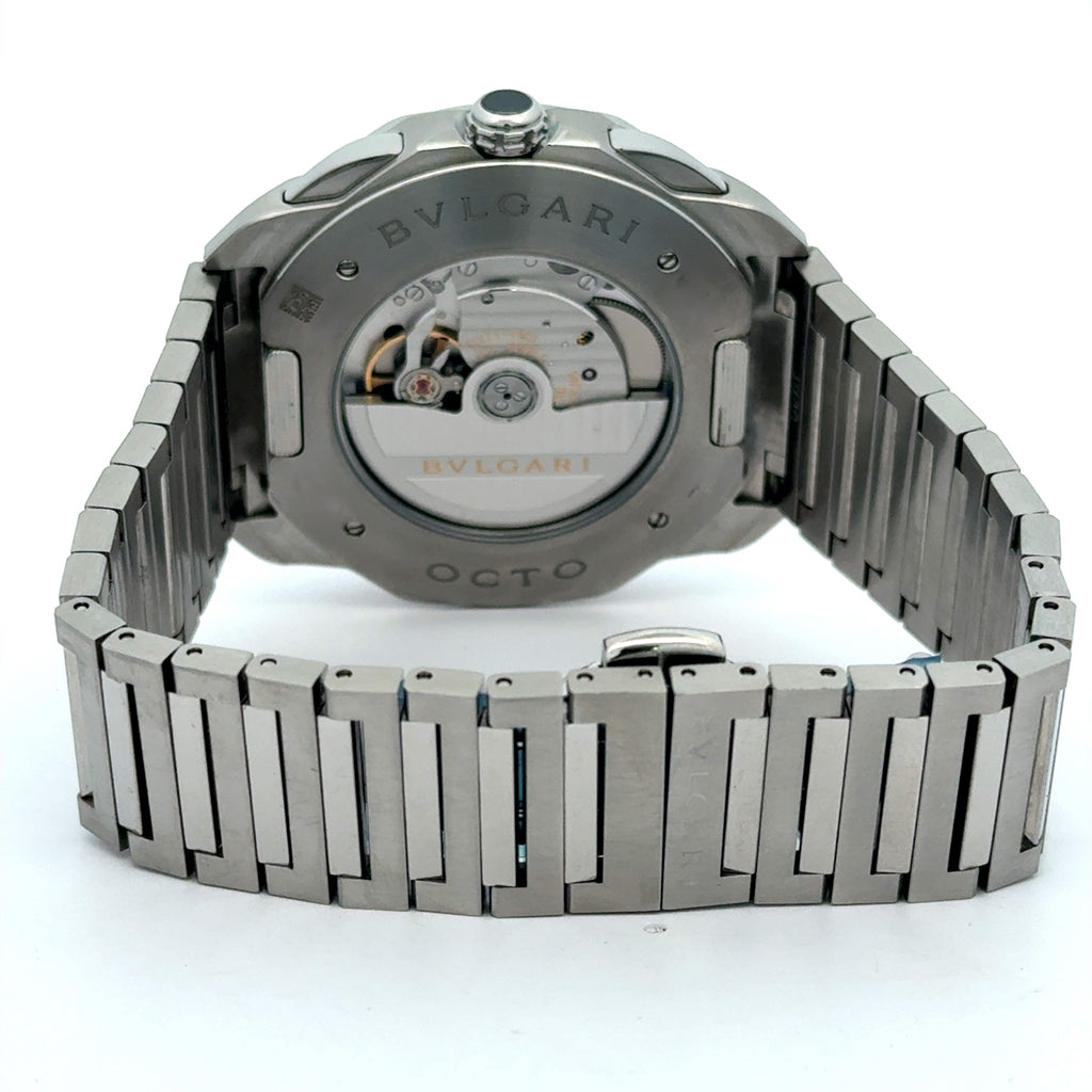 BVLGARI 103471 Octo Roma Chronograph Steel Men's 42mm Watch -Like New 2024 Model