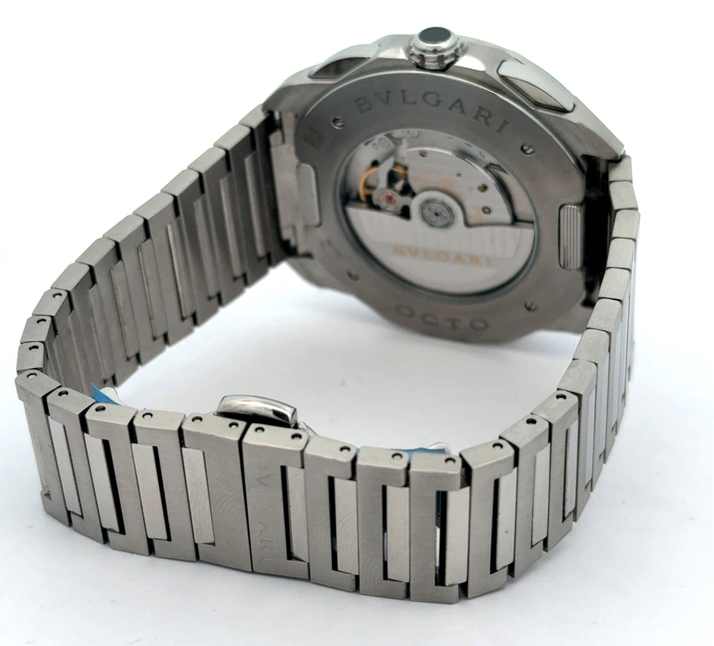 BVLGARI 103471 Octo Roma Chronograph Steel Men's 42mm Watch -Like New 2024 Model
