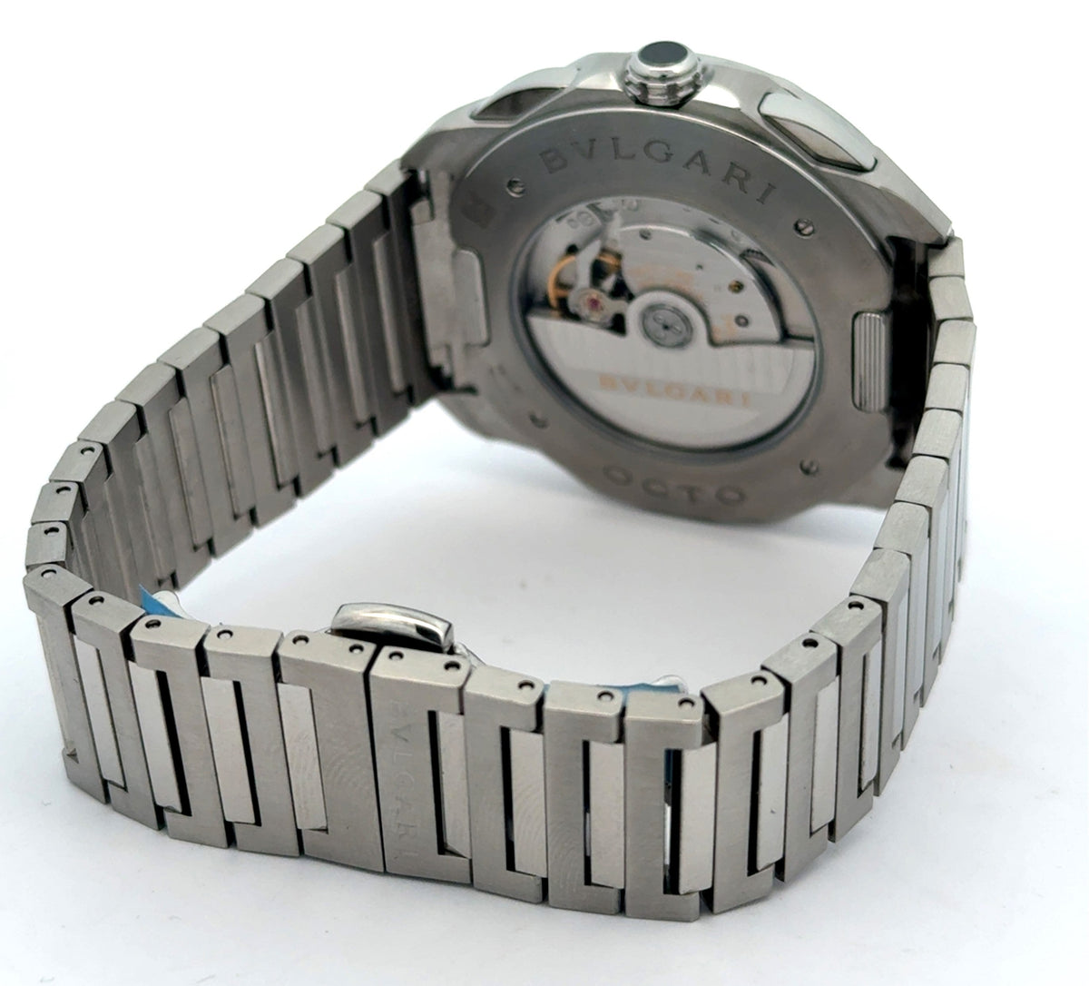BVLGARI 103471 Octo Roma Chronograph Steel Men's 42mm Watch -Like New 2024 Model
