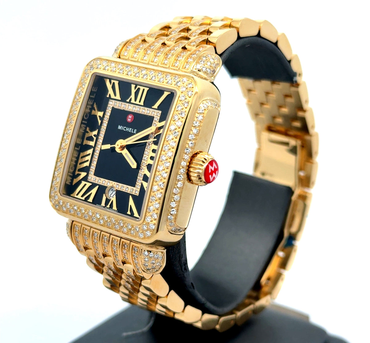 Special Edition Deco Madison 18K Gold-Plated Diamond Watch MWW06T000273
