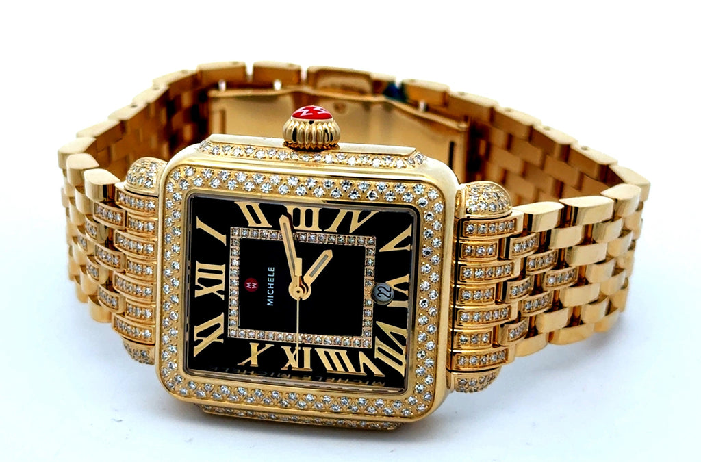 Special Edition Deco Madison 18K Gold-Plated Diamond Watch MWW06T000273