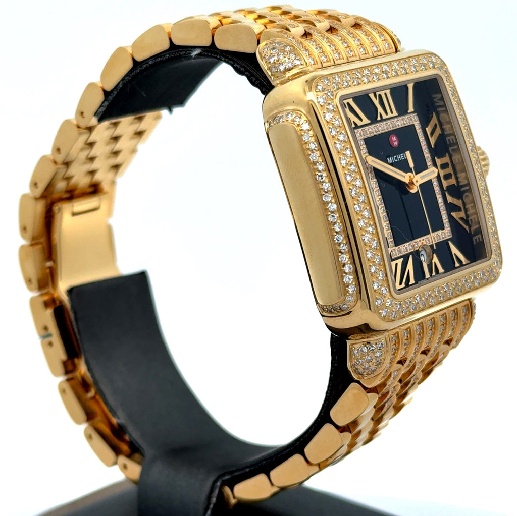 Special Edition Deco Madison 18K Gold-Plated Diamond Watch MWW06T000273