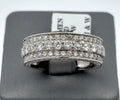14k White Gold 1.75 CT Diamond Men's Band, 9.3g, Size 9, S108274