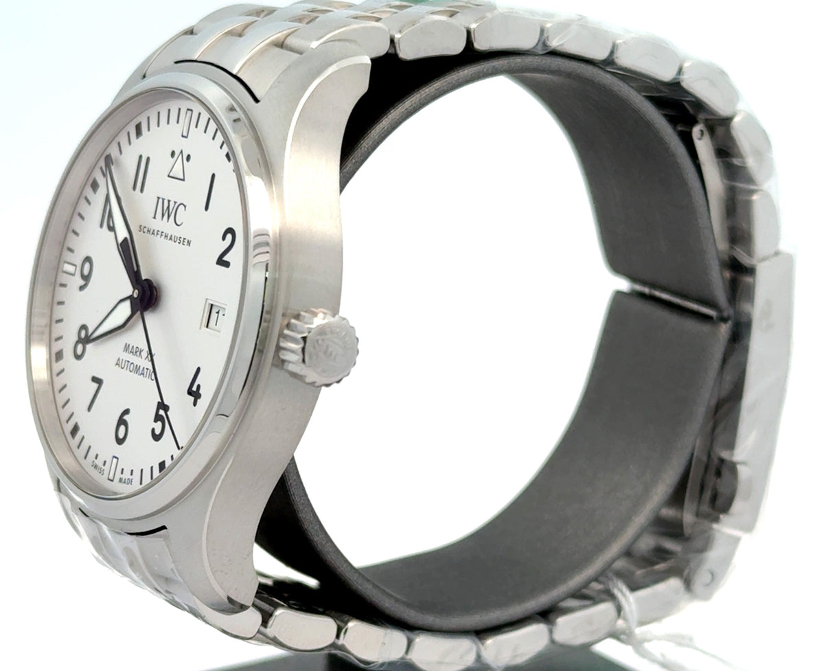 IWC PILOT'S WATCH MARK XX -  IW328208 - 40 MM - SILVER PLATED DIAL - BRAND NEW !