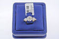 14k Two Tone Gold 1.25 CT Diamond Engagement Ring, 3.6gm, Size 4.75