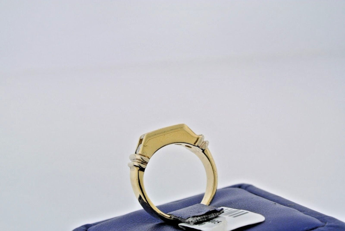 14k Yellow Gold 0.75 CT Diamond Men's Band, 7.5gm, Size 6.5