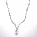 18k White Gold 1.00 Ct Diamond LAdies Necklace, 23.9gm, S105705