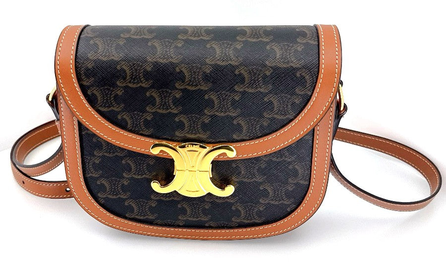 Celine Leather Triomphe Teen Buzas Shoulder Bag 110962BZ4